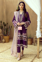 Adan Libas on emb linen with Organza Emb Dopatta